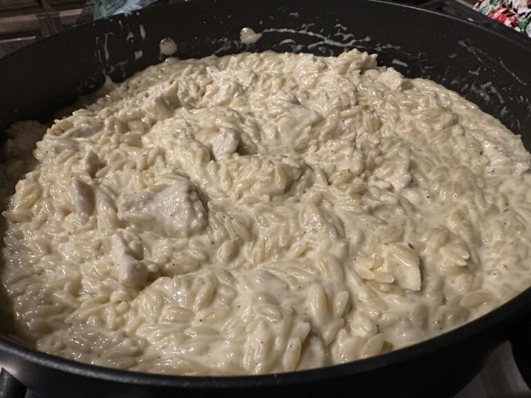Food Edition: Lemon Chicken Orzo Pasta