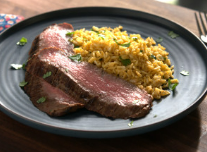 Food Edition: Marinated Flank Steak & Coconut Curry Rice