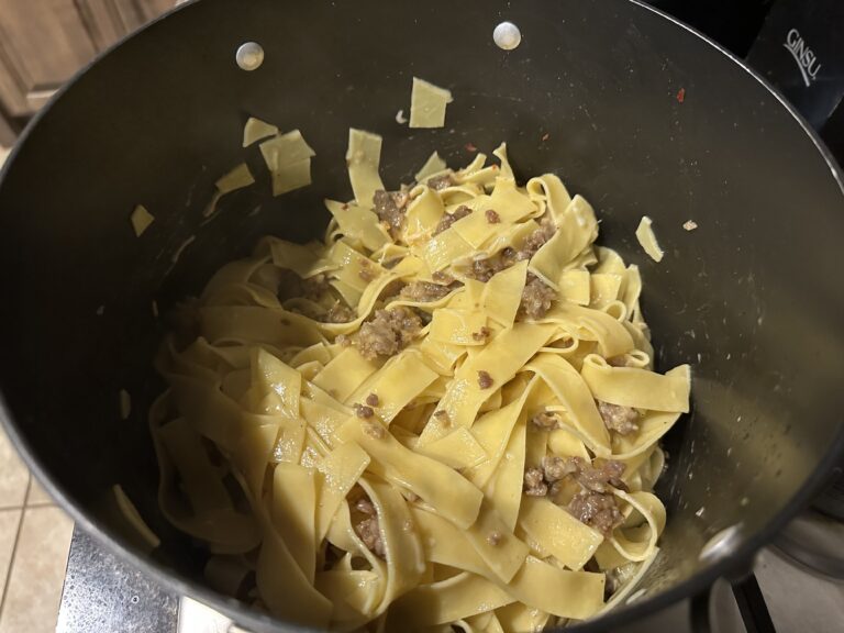 Food Edition: Sausage Carbonara