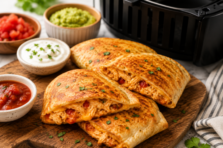 Easy Air Fryer Quesadilla Pockets (Kid-Friendly Lunch or Dinner)